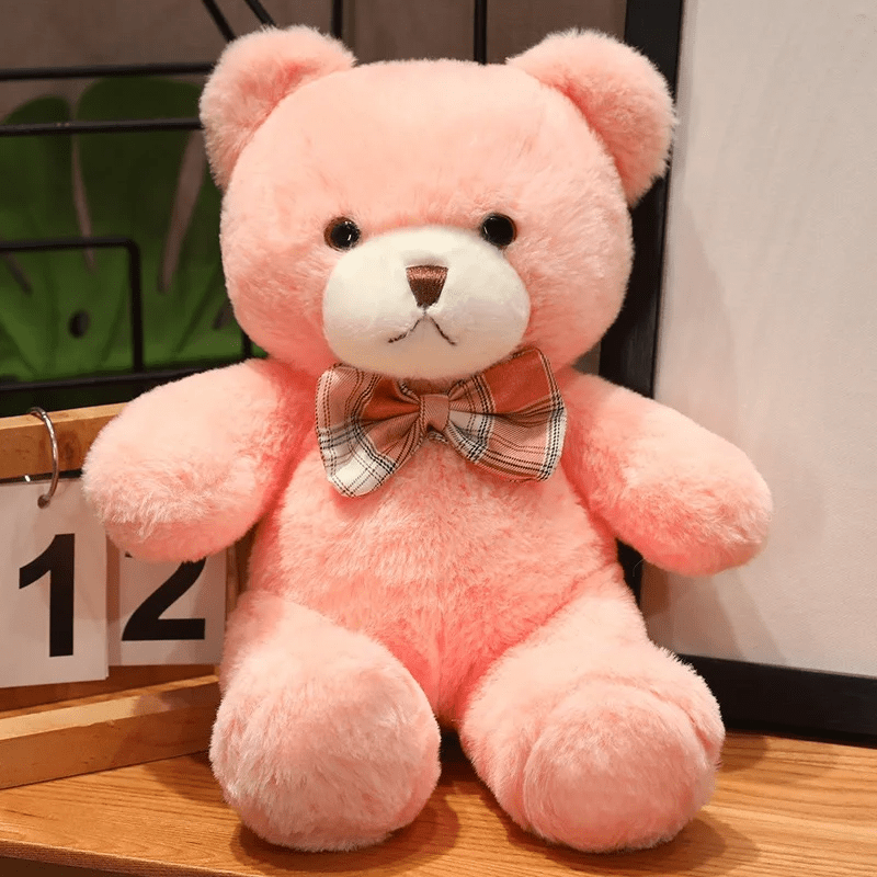 Ours en peluche rose