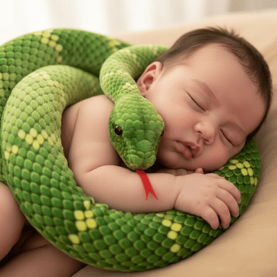 Peluche serpent repos assuré