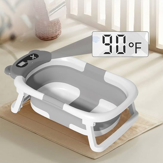 Baignoire bébé indicateur de température intégré