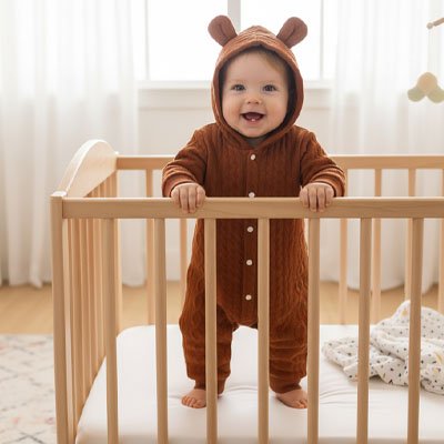 Barboteuse​ avec oreilles
