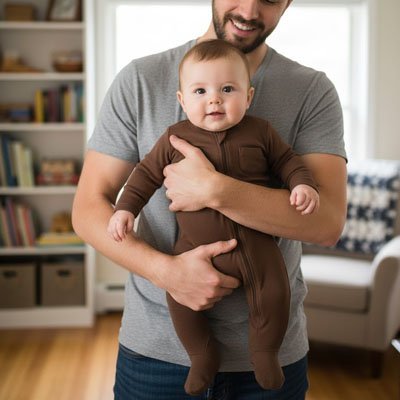 Barboteuse​ encore avec papa