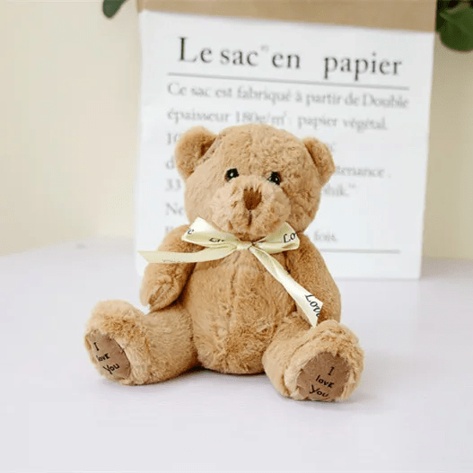 Ours peluche beige