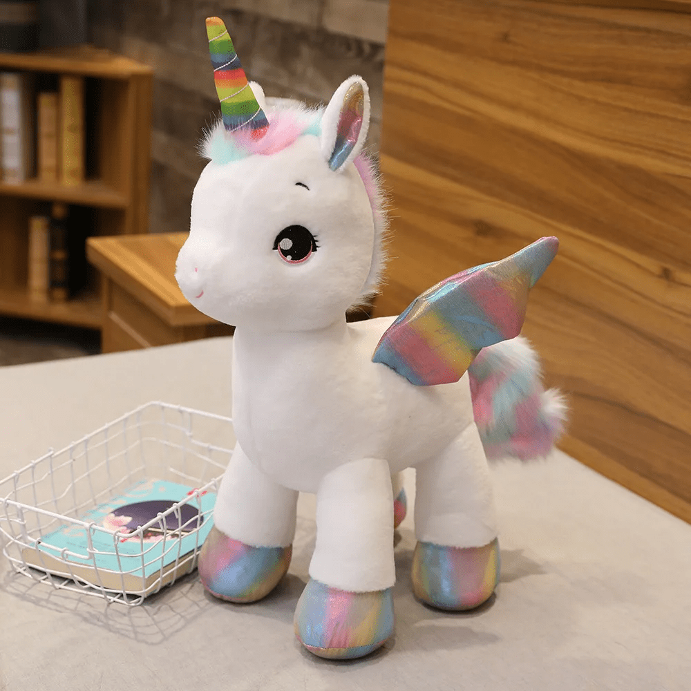 peluche licorne blanche