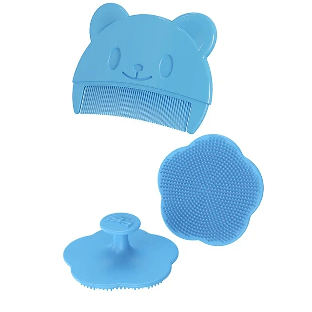 Brosse cheveux pour bébé bleu