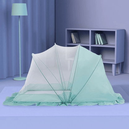 Moustiquaire lit bébé bleu