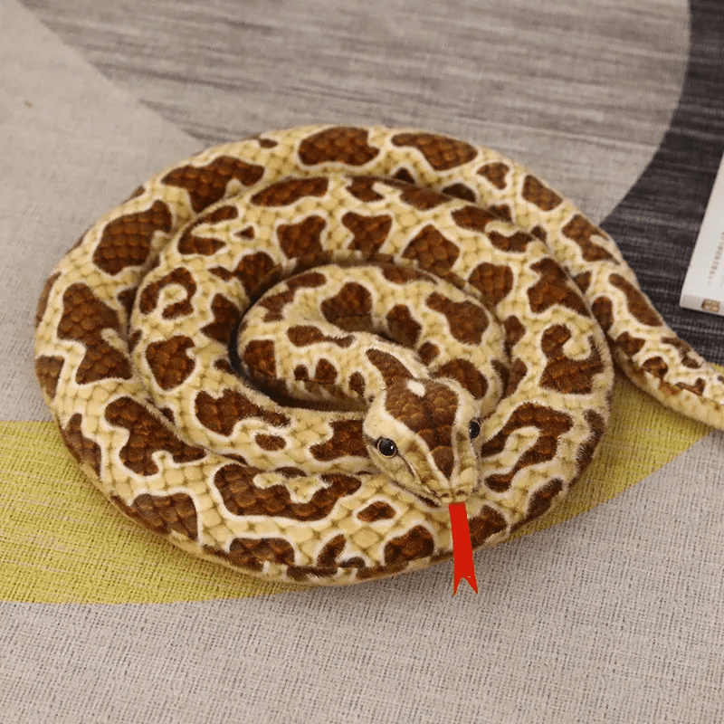 Peluche serpent brun