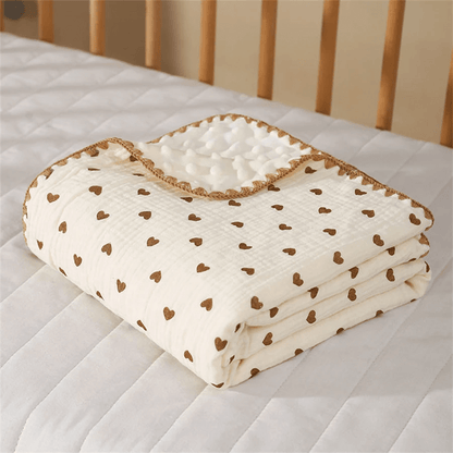 Couverture bébé coeur