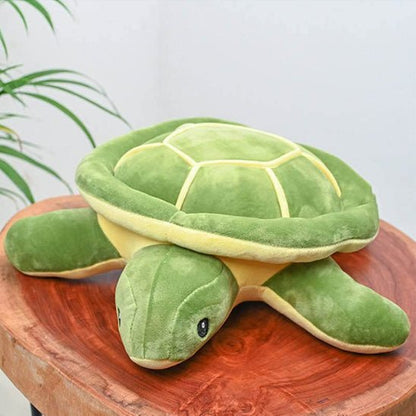 Tortue peluche compagnon aventures marines