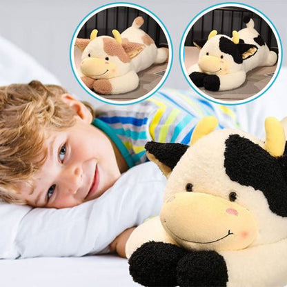 Peluche vache conception fermeture eclair