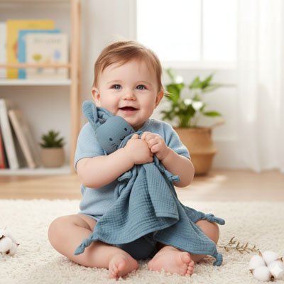 Doudou lapin en route vers un sommeil autonome