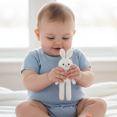 Doudou lapin l'ami fidèle de votre enfant