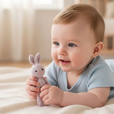 Doudou lapin grandit avec votre enfant
