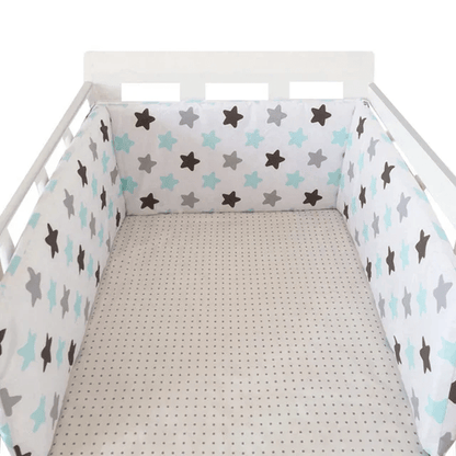 Tour de lit bébé étoile blanche