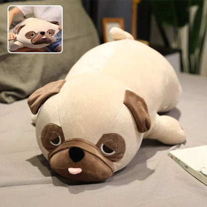 Peluche chien flexibilite confort
