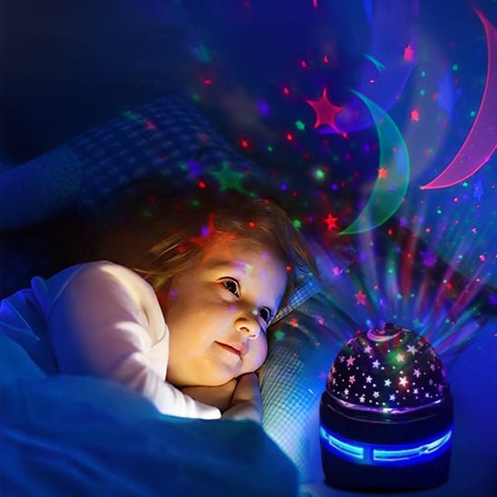 Veilleuse bébé projection plafond carrousel