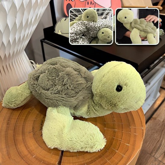 Tortue en peluche investissement emotionnel