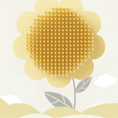 Brosse cheveux pour bébé jaune