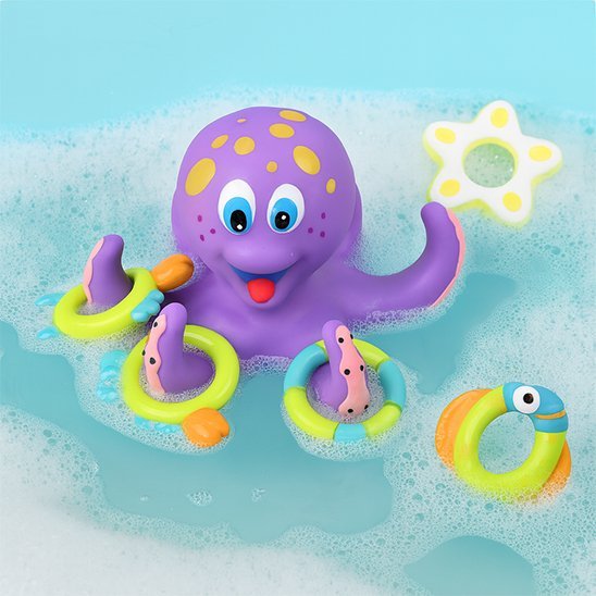 Jouet baignoire bebe pieuvre joyeuse