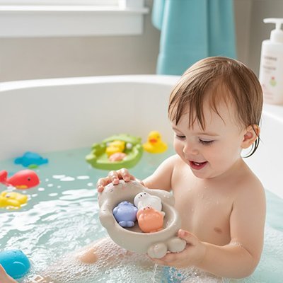Jouet baignoire bebe antidérapant pour une bonne prise