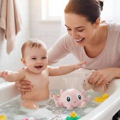 Jouet baignoire bebe rend bébé joyeux