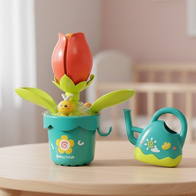 Jouet baignoire bebe tulipe intéractive