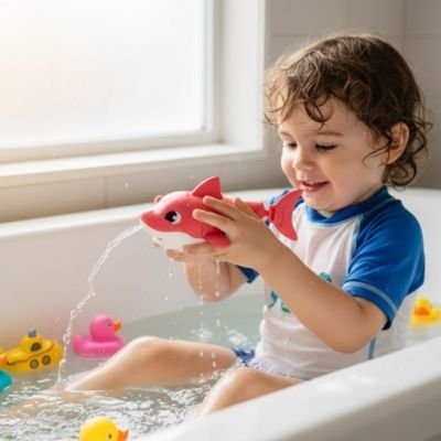 Jouet baignoire bebe plusieurs couleurs