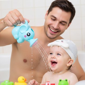 Jouet baignoire bebe moment partagé avec papa