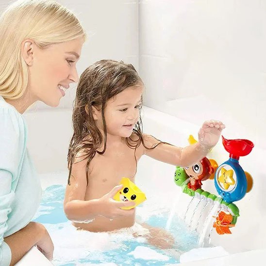 Jouet baignoire bebe chute d'eau agréable