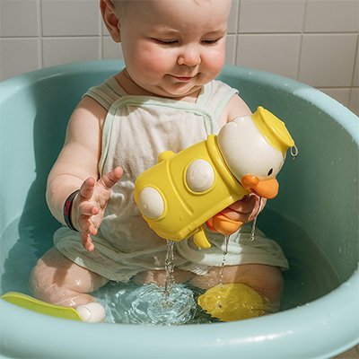 Jouet baignoire bebe développement sensoriel assuré