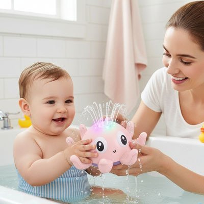 Jouet baignoire bebe lumière intégrée