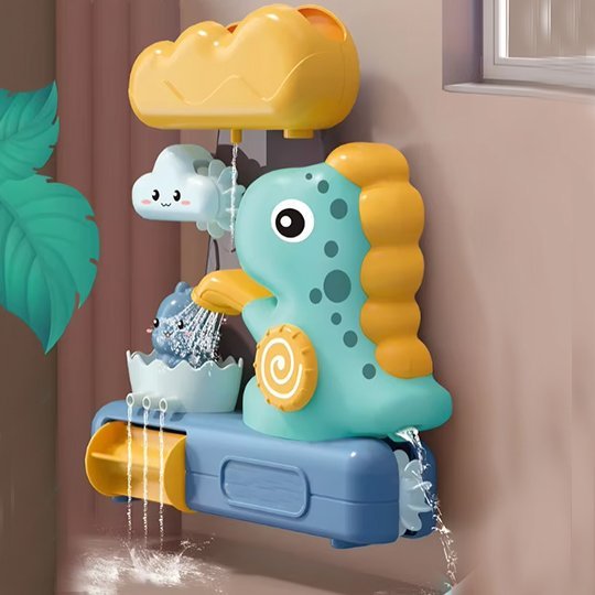 Jouet baignoire bebe fixation au mur avec ventouses