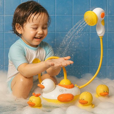 Jouet de bain pour bebe arrosoir inclut