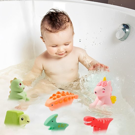 Jouet de bain captive l'attention de votre bébé