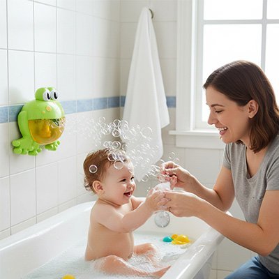 Jouet de bain​ moment partagé avec maman