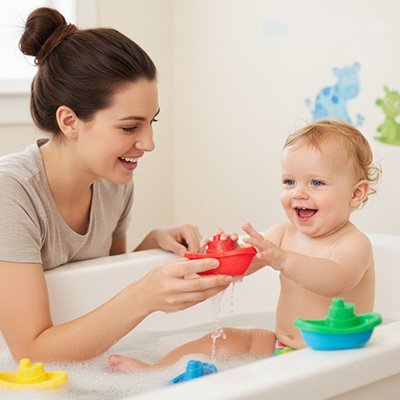 Jouet de bain​ conçu avec des matériaux sûr