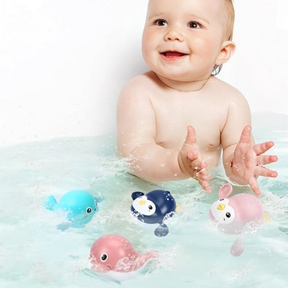 Jouet de bain pour des bébés heureux