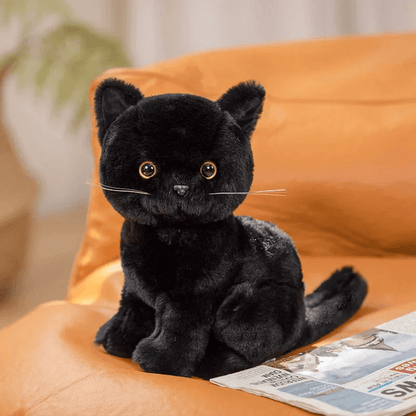 Peluche chat noir