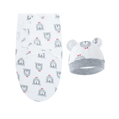 Couverture emmaillotage ours