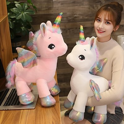 Peluche licorne taille parfaite