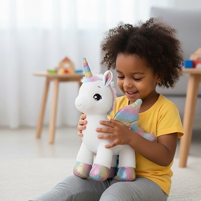 Peluche licorne fidèle compagnon