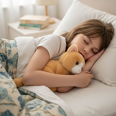 Peluche chat idéale pour le dodo