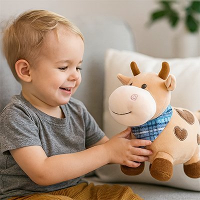 peluche vache carrousel