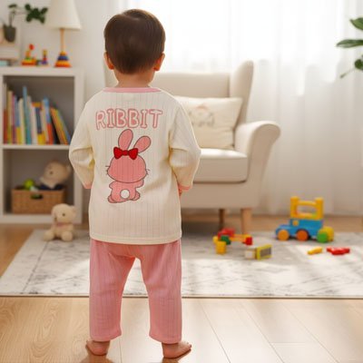Pyjama bebe motif de lapin