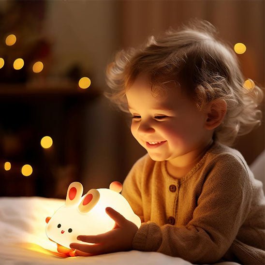 Veilleuse lapin enfant content