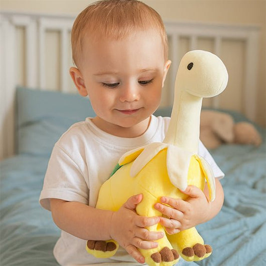 Peluche dinosaure réinvente doudou traditionnel