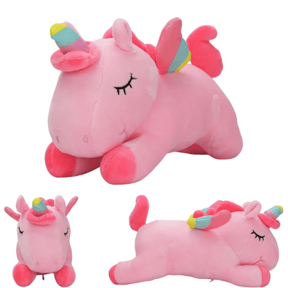 Licorne peluche rose