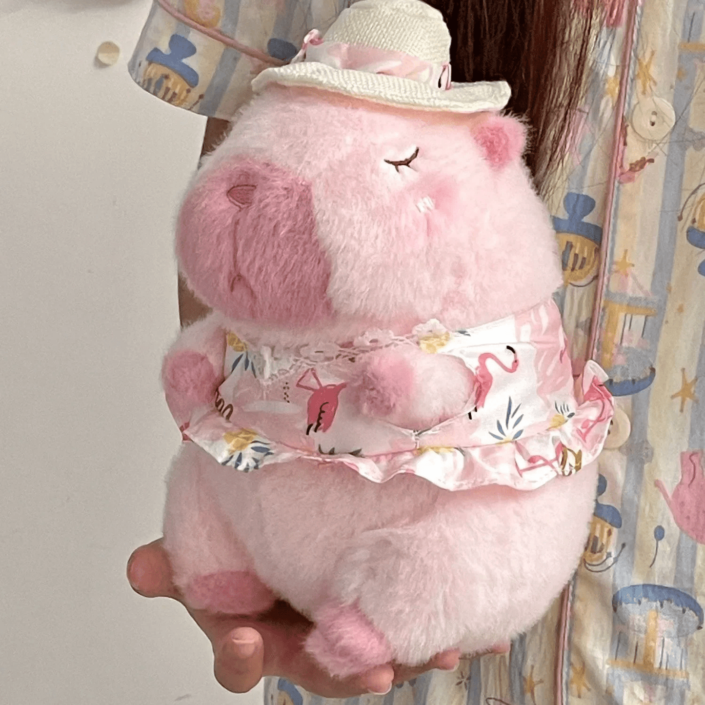 Peluche Capybara rose