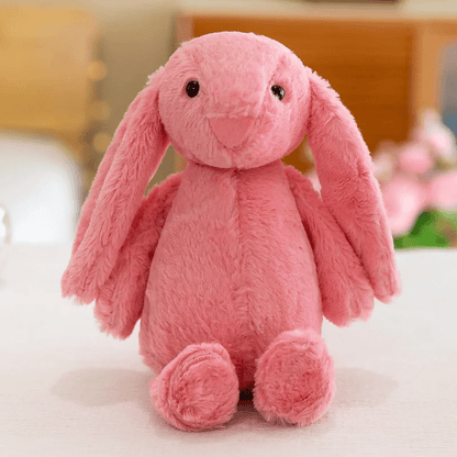 Lapin peluche rose