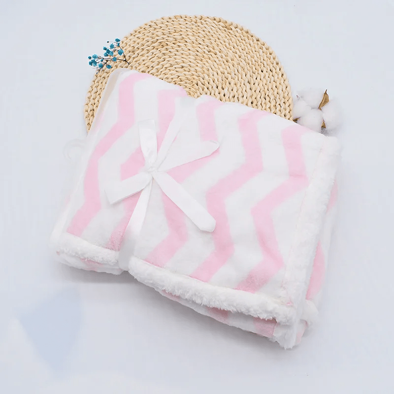 Couverture bébé rose