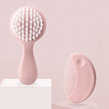 Brosse cheveux pour bebe rose